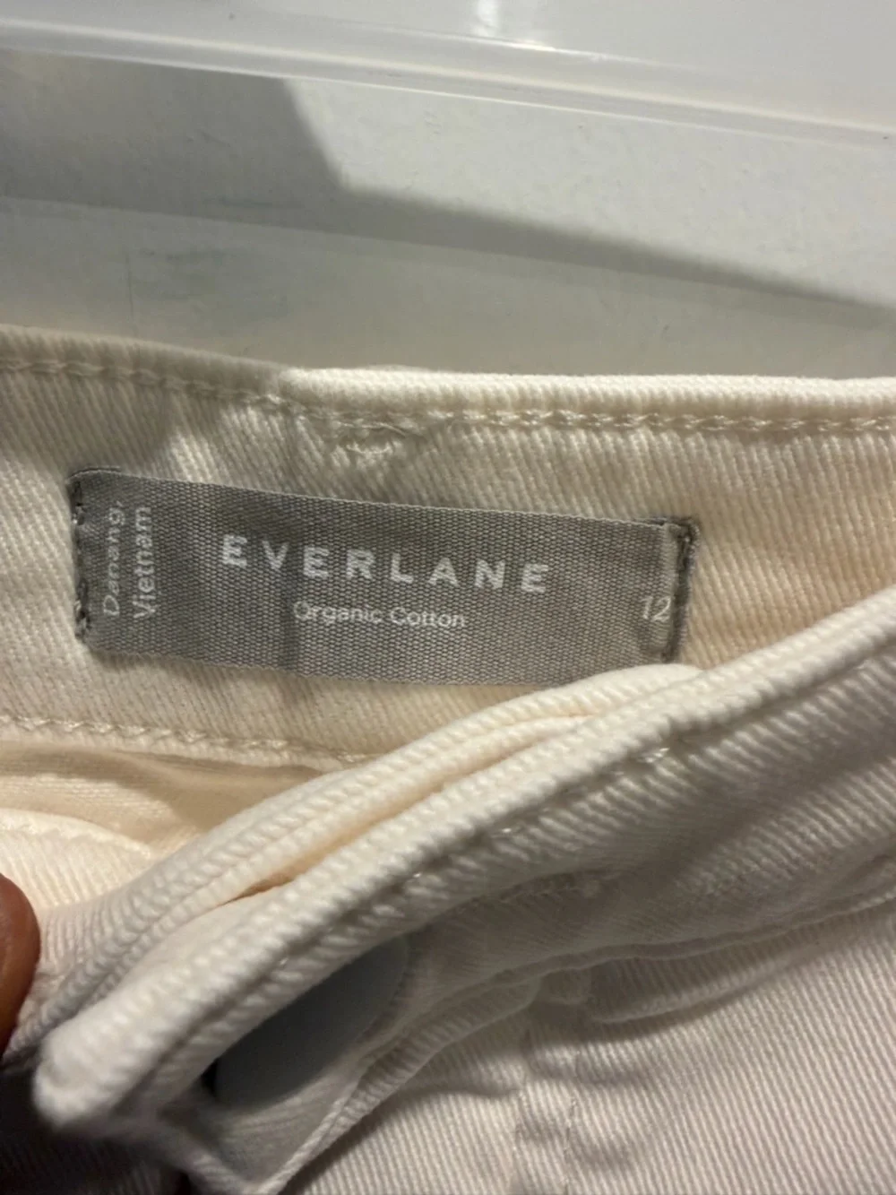 Everlane The Utility Curve Pant Bone Size 12 Regular NWT - Picture 7 of 10